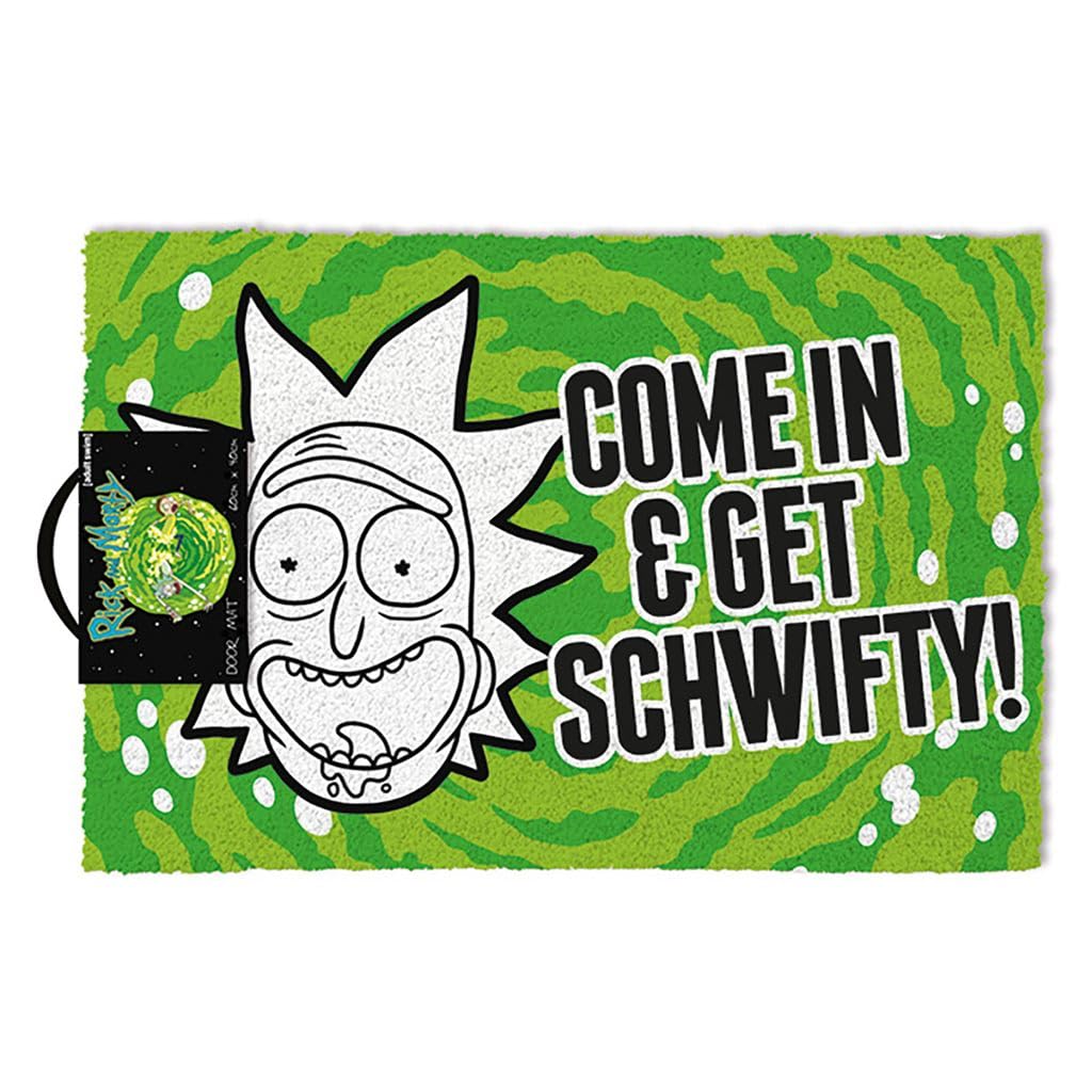 Cartoon Network Get Schwifty Fußmatte, Polyvinyl Chlorid (PVC), Mehrfarbig, 40 x 60cm