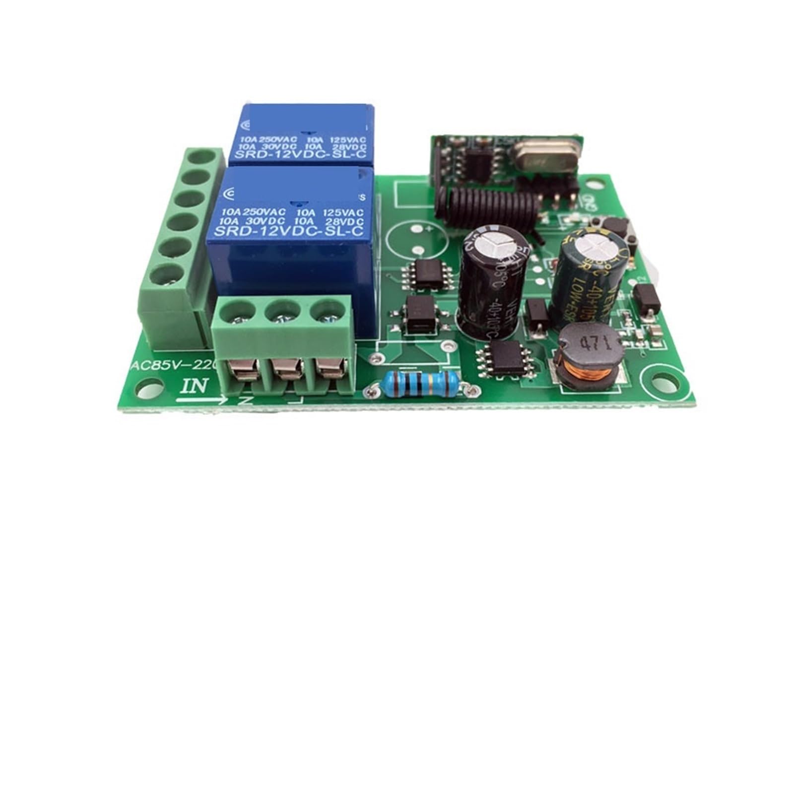 Elektrisches Toröffnungsset, 433 MHz universeller drahtloser Fernbedienungs-Relaisempfänger und -sender for die universelle Garagentor- und Torsteuerung(1RC 3B)