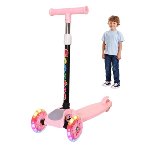 Tretroller für Kinder mit 3 Rädern – Klappbarer Roller mit großen Rädern | Roller für Kinder von 2 bis 8 Jahren | Scooter für Kinder leicht und faltbar | Roller mit verstellbarer Höhe