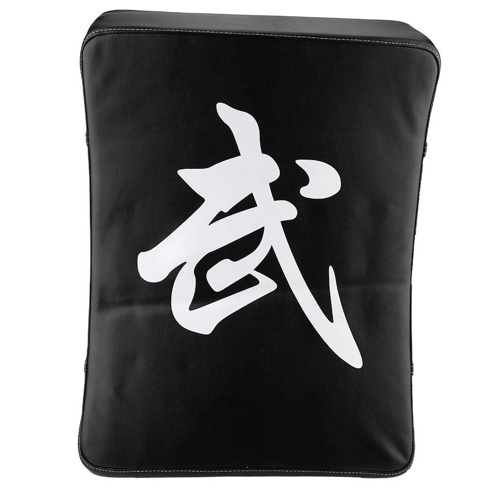 Taekwondo Kick Pad, PU Leder Schlagpolster Schlagkissen Boxen Handpratzen MMA Streik Schild Kampfsport Training Pads Karate Kick Punching Trainingsziel große Gebogene Erwachsenes Schwarz