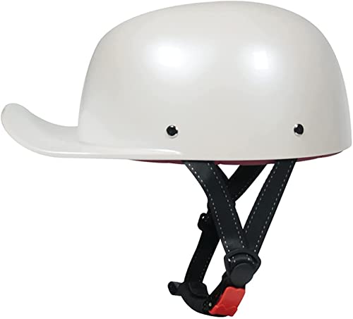 Retro Motorrad Halbhelme,Baseball Cap Light Retro Motorradhelm Jethelme Für Männer Und Frauen,DOT ECE-Zertifizierung,Cruiser Elektroroller Chopper Moped Schädelkappe Half Shell Helm