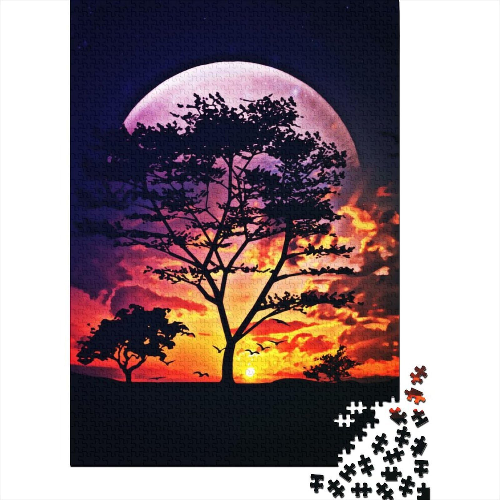 Puzzle mit 1000 großen Teilen für Erwachsene, Projekte, schwierige, anspruchsvolle Puzzles, Puzzles für Erwachsene, Lernspiel, Herausforderungsspielzeug, 75 x 50 cm