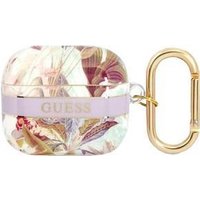 GUESS Cover Flower Strap Purple, für AirPods 3, GUA3HHFLU (GUA3HHFLU)