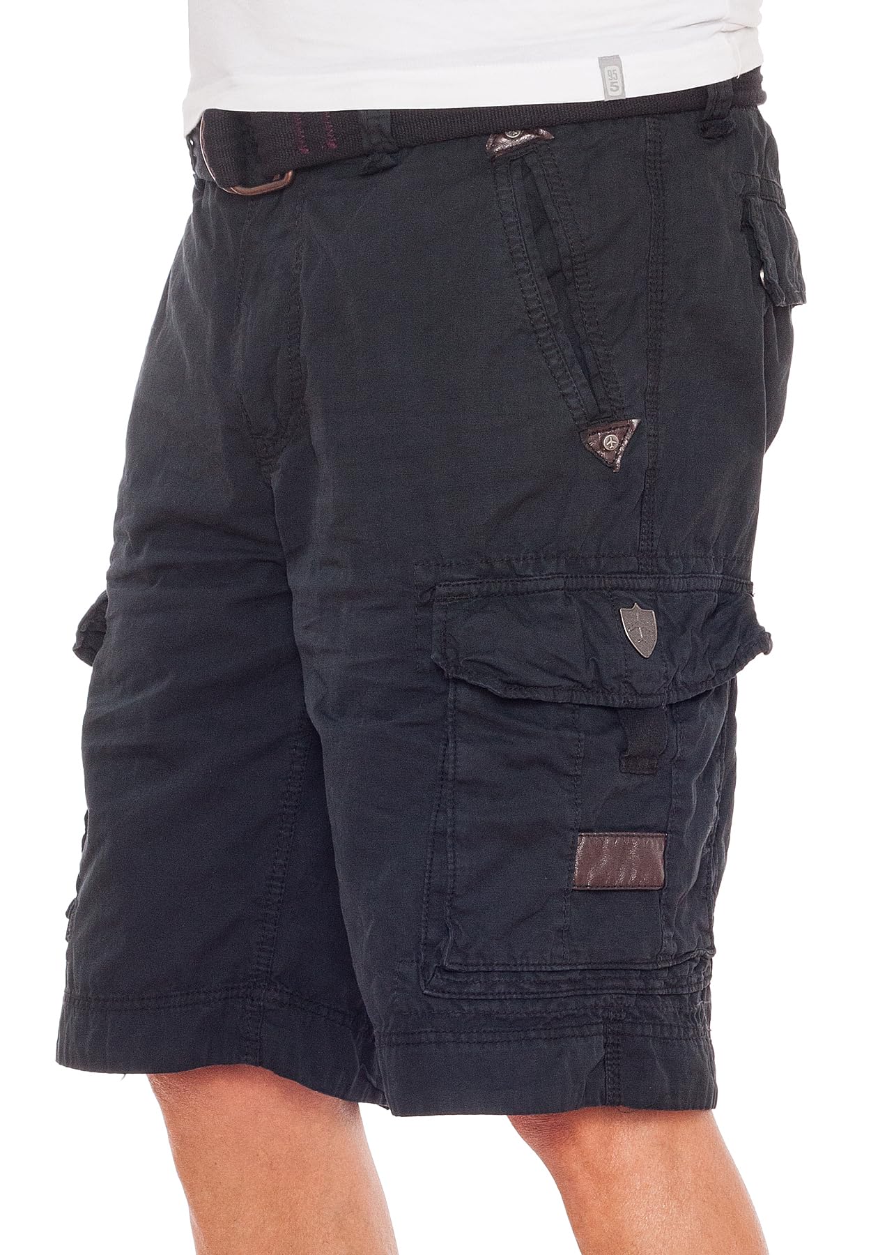 JET LAG Herren Cargo Shorts Take Off 7, Farbe:Schwarz, W33