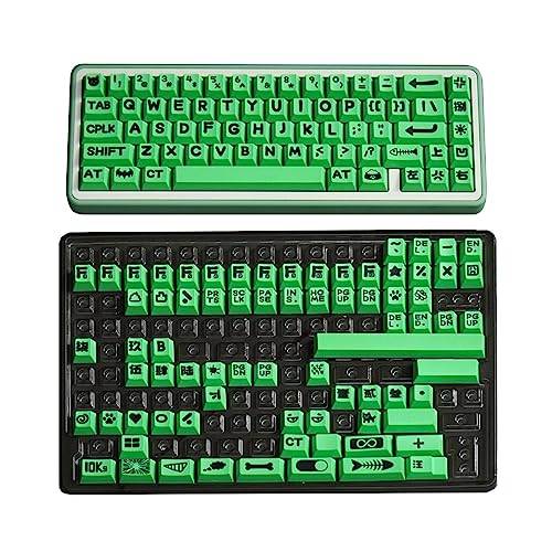 138Keys Personalisierte Tier-Party-Tastenkappe, PBT-Farbstoff, Subbed Keycap Profil, Tastenabdeckung für mechanische Tastatur, GK, Tier-Party-Tastenkappen