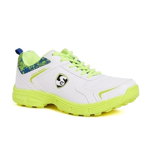 SG Herren Pro Kick Plattform, White, R Blue & Lime, 44 EU