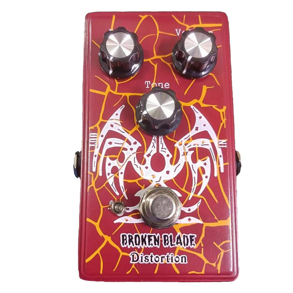 Pluuttiem Gitarreneffekt Broken Blade Distortion Pedal, mit Dist/Volume und Tone Pedal, Distortion Effect Pedal, Gitarrenpedal