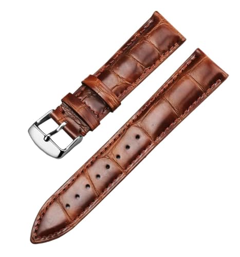 SpaRcz Uhrenarmband aus echtem Leder für Herren, weiches Rindsleder, Schmetterlingsschnalle, Zubehör, Uhrenkette für Damen, 14-22mm, Farbe 7, 22mm