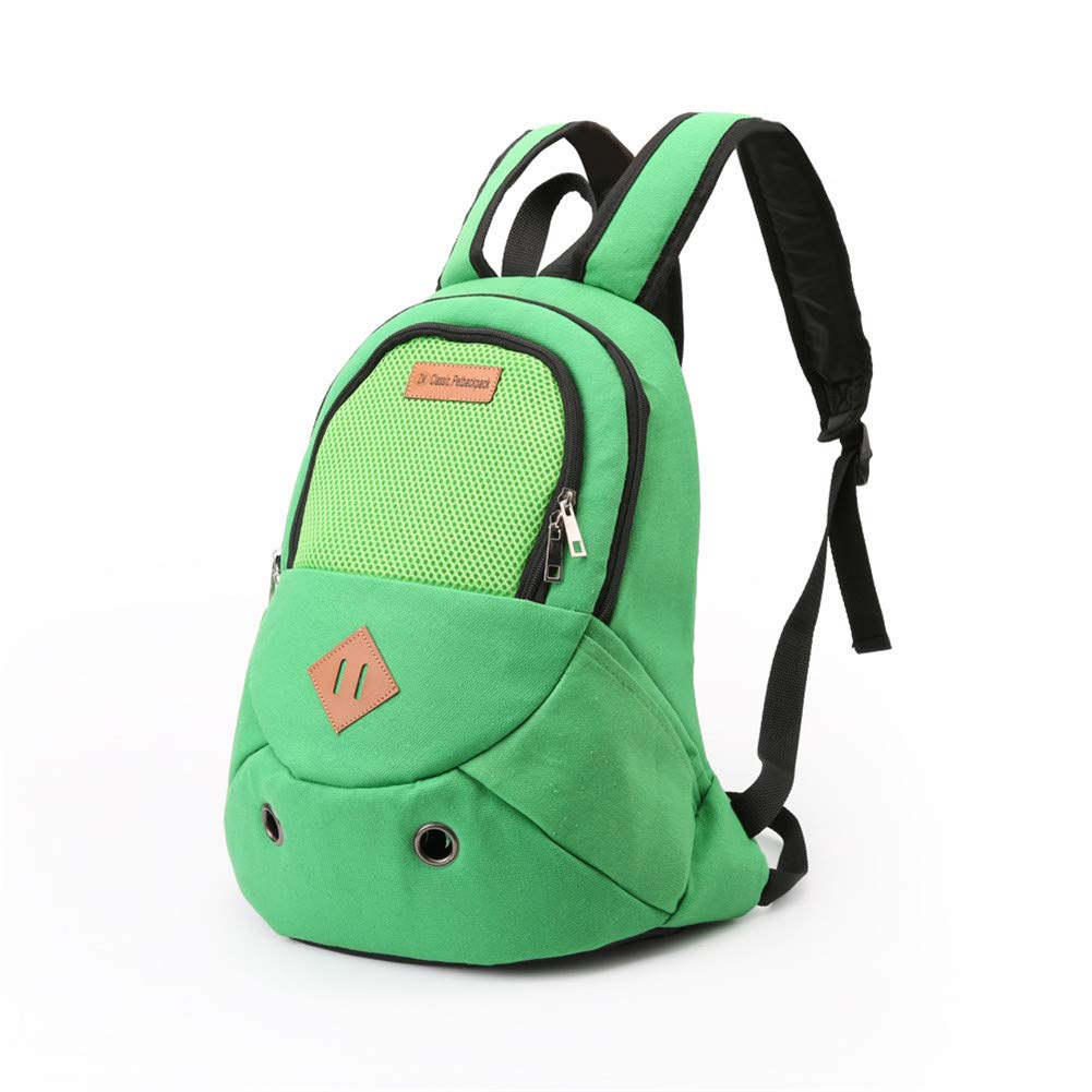 Rysmliuhan Shop Hundetragetasche Katzenrucksack Hundeträger für mittlere Hunde Tragbarer Haustierträger Welpenträger für kleine Hunde Hundereiseträger Hunderucksack Green