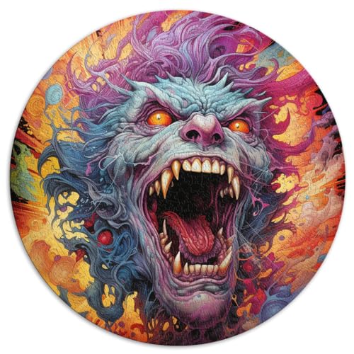 Puzzles Geschenke Spielzeug Monster bunte Kunst Puzzles für Erwachsene 1000 Teile 67,5x67,5cm Lustige Puzzles als Geschenke für die ganze Familie