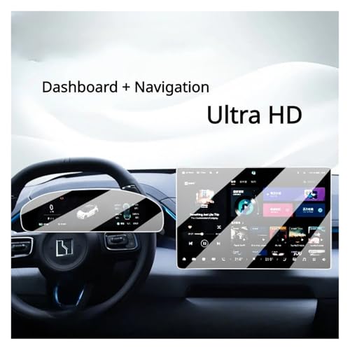 IMMLSX Für ZEEKR 001 2024 Autoinnenausstattung Navigation LCD-Bildschirm Schutzfolie Aus Gehärtetem Glas Anti-Kratz-Folie Navigation Schutzfolie Navigations-Displayschutz(A)