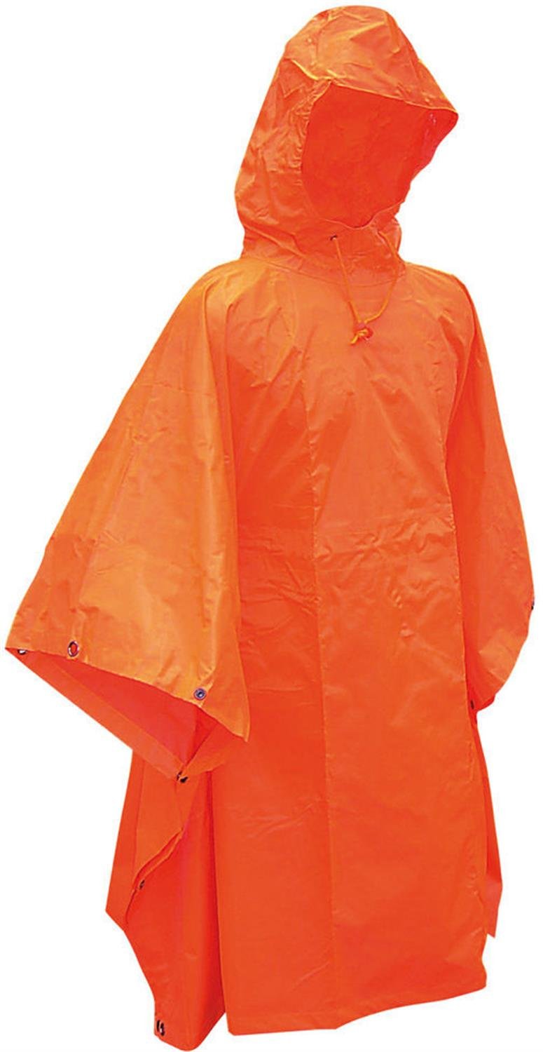 Matthias Kranz Regenponcho Regencape Orange Regenumhang Poncho Cape Umhang