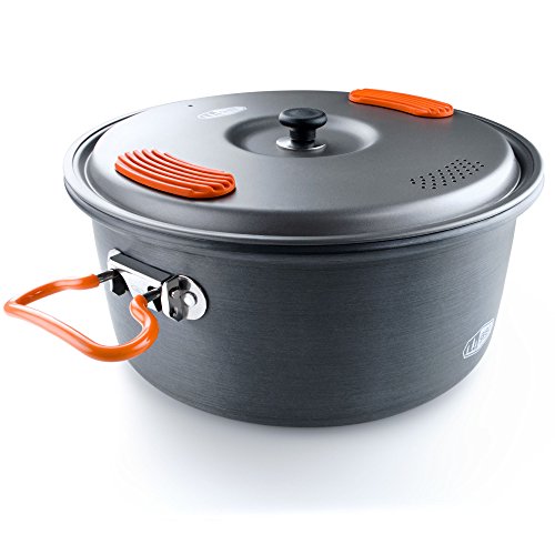 GSI Outdoors Halulite Cook Pot Topf, Unisex Erwachsene, Unisex - Erwachsene, 50193, grau, 3.2 L