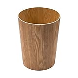 jbshop Mülltonne Einfacher Holz Abfalleimer ohne Deckel Startseite Open Top Mülleimer Papierkorb Kreativ Offen Mülleimer for Wohnzimmer Schlafzimmer Büro Abfallsammler (Color : A)