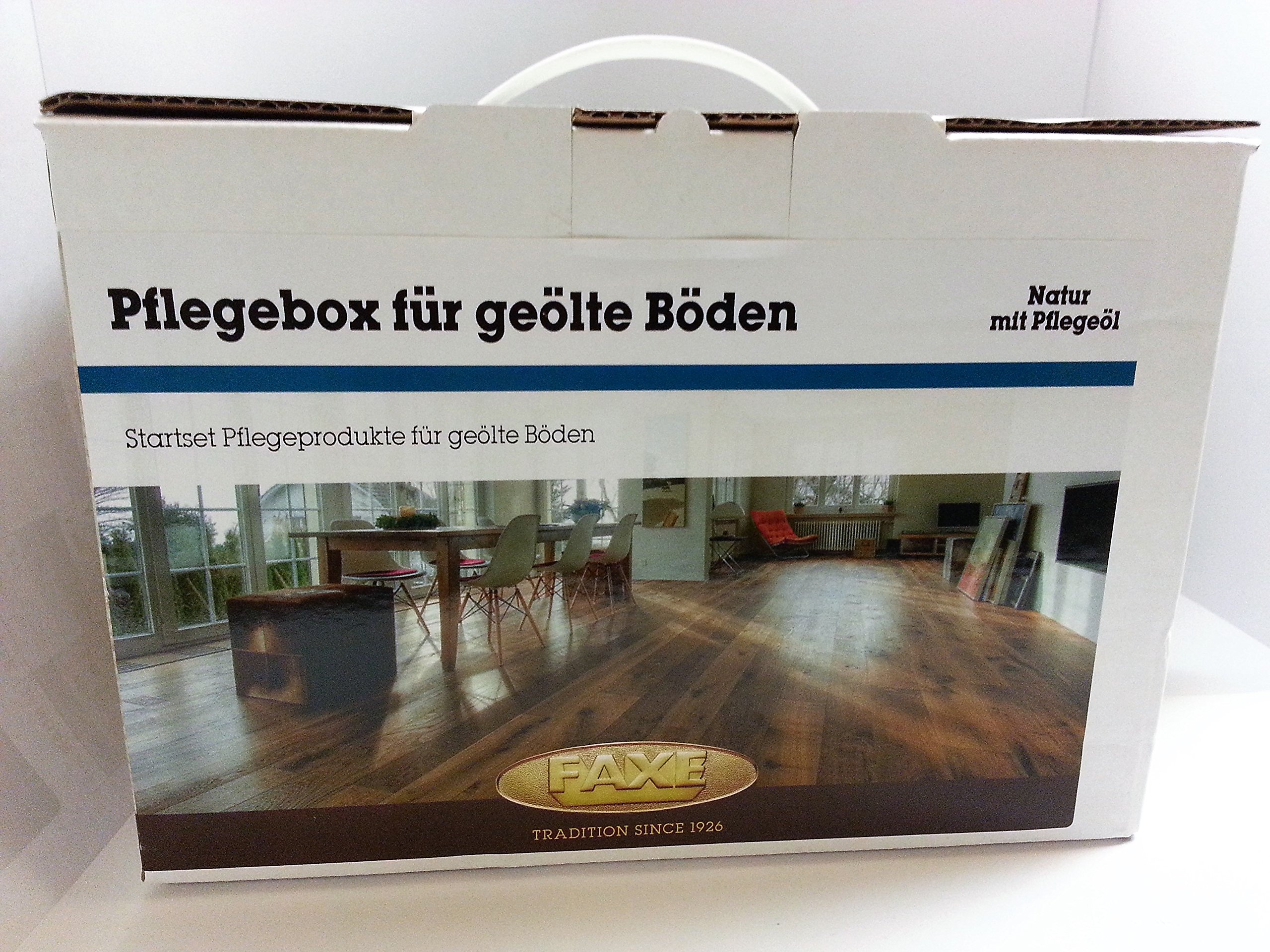 Faxe Holzboden Pflegebox Weiss/ Pflegeset für weiss geölte Oberflächen