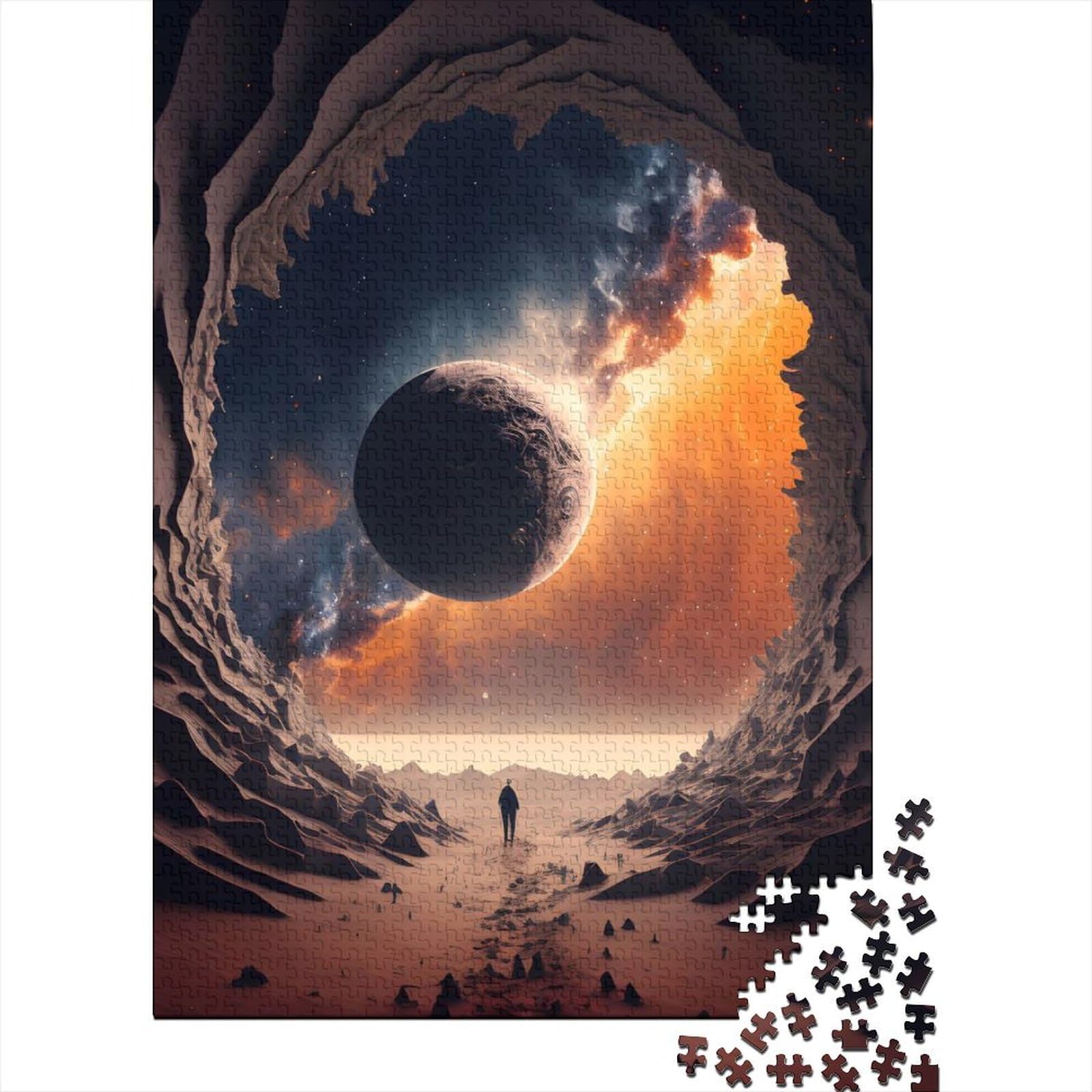 End of The Universe Puzzle, 500 Teile für Erwachsene, Holzpuzzle, Puzzle für Erwachsene, Lernspiel, Herausforderungsspielzeug (Größe 20,47 x 14,96 Zoll)