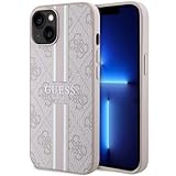 Guess GUHMP14SP4RPSP Hülle für iPhone 14 6,1" Rosa hardcase 4G Printed Stripes