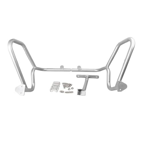 Motorrad Crashbars Für R1200GS R1200 GS 2013-2018 Motorrad Tankschutz Oberer Sturzbügel Schutzrahmen Motor Stoßstangenschutz Motorschutz Sturzbügel(Upper Bumper Silver)