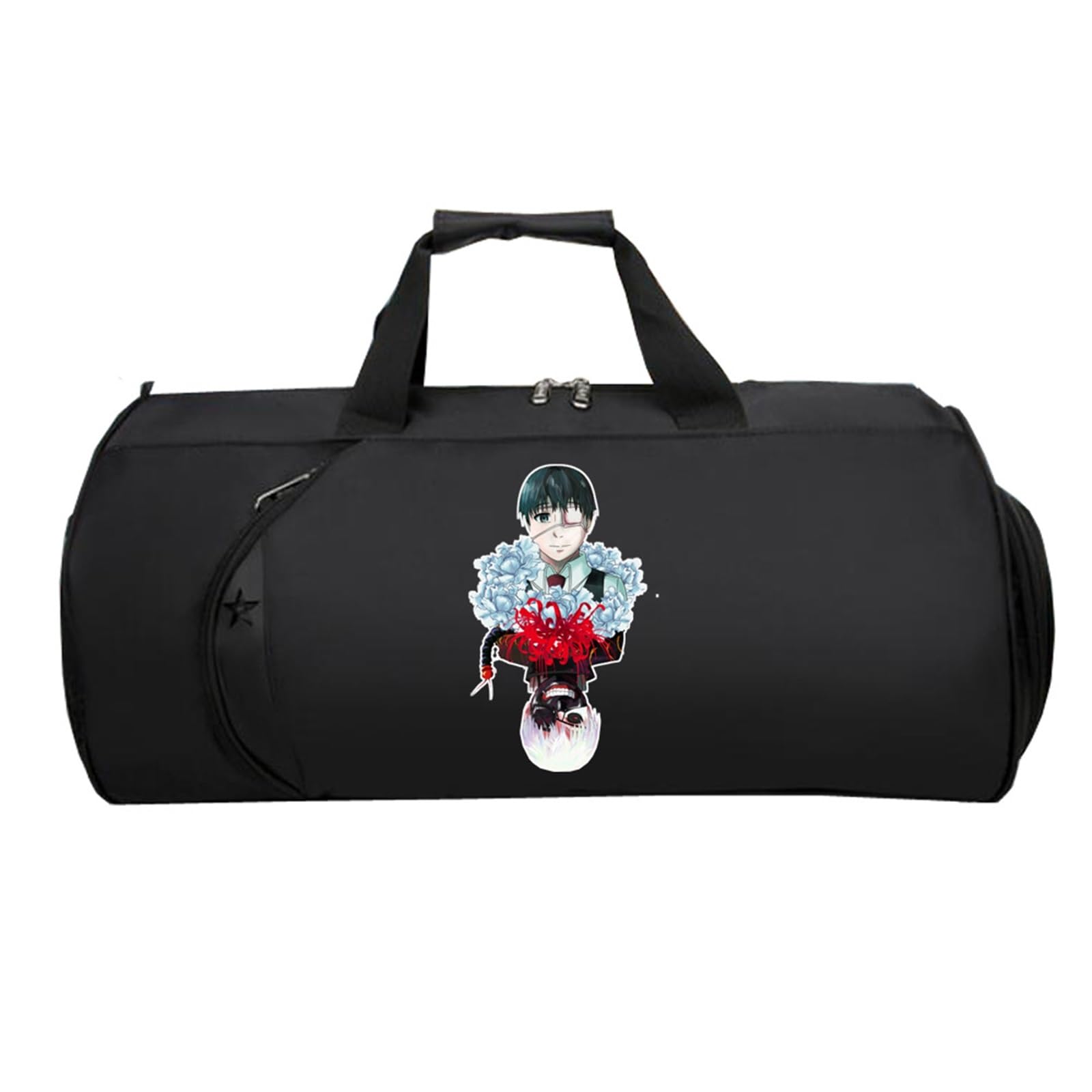 Tok-yo Gho-ul Cabin Bag Anime, Reisetasche Tasche für Flugzeug Unter Sitzplatz, Tote Bag füR Sport Reisen Gym Urlaub Flugzeug(Black 2)