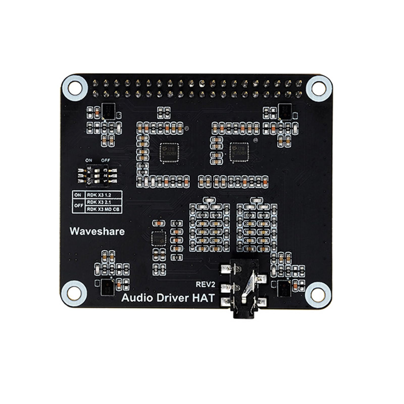 Mllepjdh Für RDK 40PIN ES7210 4 Kanäle Digital Board Power Treiber Board Mit 3 5mm Kopfhörer Interface Für Studio Professionelle Tragbare Konsole