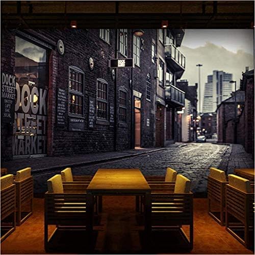 XLMING Vintage Street Urban Architecture 3D Tapeten Home Esszimmer Sofa Schlafzimmer Wohnzimmer TV Hintergrund-430cm×300cm