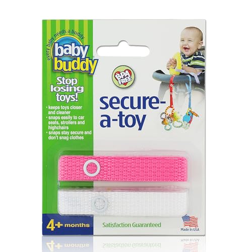 Baby Buddy Secure-A-Toy Befestigungsgurt für Babyspielzeug, 2er-Pack