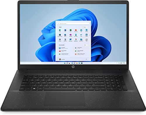 HP Laptop 17,3 Zoll Full HD IPS Display, AMD Ryzen 5-5500U, 16GB DDR4 RAM, 512GB SSD, AMD Radeon Grafik, Windows 11 Home, QWERTZ Tastatur, Schwarz