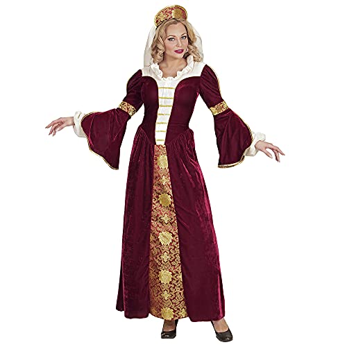 WIDMANN 00032 COSTUME REGINA MEDIEVALE M VELLUTO BORDEAUX #0003