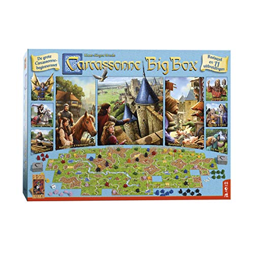 999 Games 999-CAR37 Carcassonne Big Box 3 Bordspel Brettspiel, blau/lila