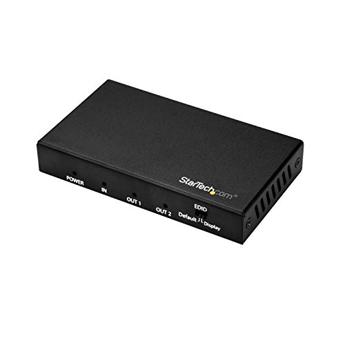 Startech.Com Sdoppiatore Splitter HDMI a 2 Porte, 4K 60Hz, HDR, St122 Hd202