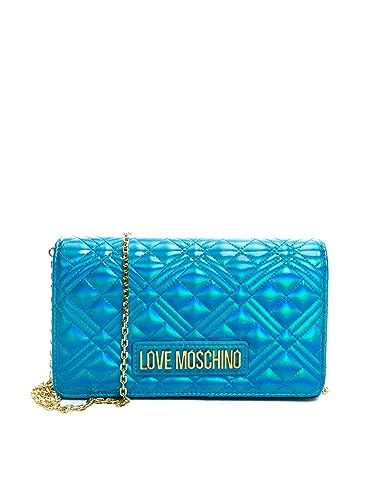 Love Moschino Damengurt mit goldener Kette - JC4079 Petrol 0851 - 23x14x7 cm, Petrol