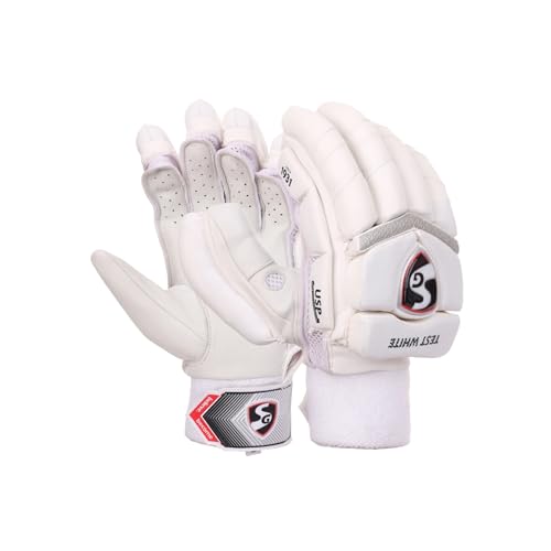 SG Test White Cricket Batting Gloves Mens Size