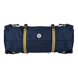 AGU Bikepacking Lenkertasche Fahrrad, 17L Fahrradtasche Lenker, Wasserabweisend, Reflektierend, Einfache Montage, 100% Recyceltes Polyester - Blau