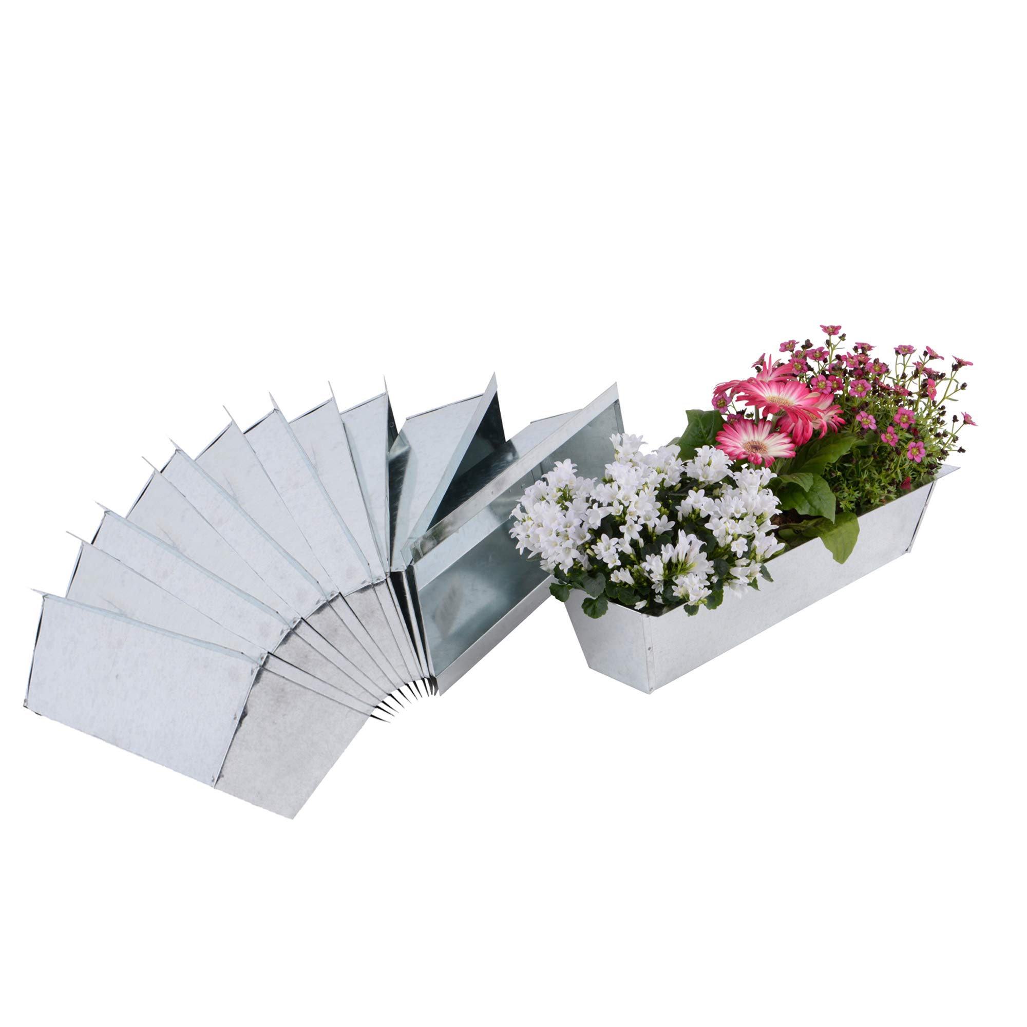 UNUS Garden Blumenkasten Set Balkonkasten Einsatz passend für Europaletten für Blumen, Kräuter und Früchte 12 Stück 38cm