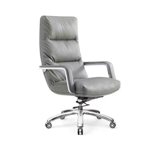 Zhaoj24-05 Bürostuhl Ergonomischer Bürostuhl, bequemer, sitzender, moderner Stuhl, Bürostuhl, Computerstuhl, Mittagspause, Liegestuhl Schreibtischstuhl(Grigio)