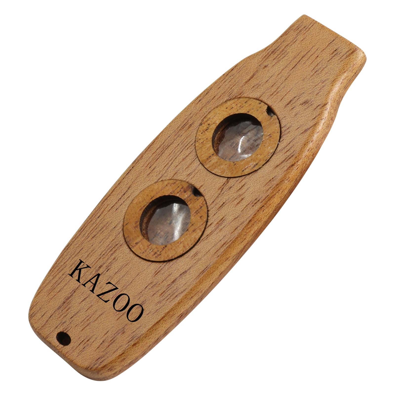 Kazoo-Begleitungsinstrument aus Holz mit Doppelmembran, Doppelloch, tragbares Musikinstrument für Anfänger, tragbares Musikinstrument