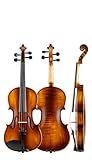 Standard Violine Massivholz Handgefertigte Violine Anfänger Erwachsene Violine Musikinstrument Fichtenholzplatte(B-1/8)