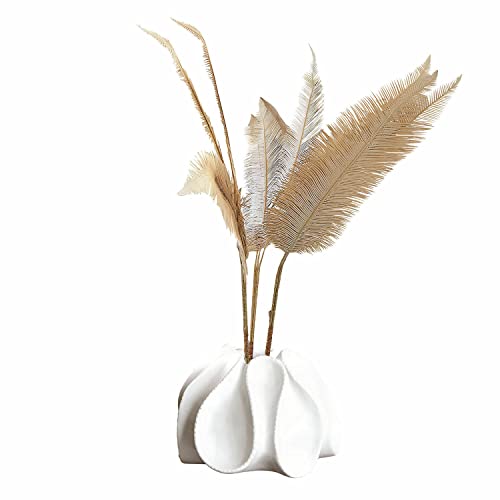 LOBERON® Dekoblume 3er Set Caedmon, beige, Eisen, Kunststoff, beige