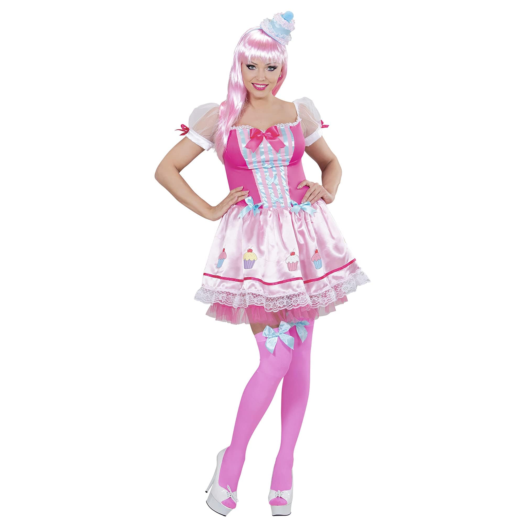 W WIDMANN MILANO Party Fashion - Kostüm Cupcake Mädchen, Kleid, Minihut, Karneval, Mottoparty