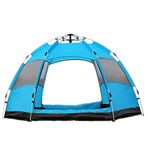 Zelt Outdoor 3-5 Personen Regenfestes Zelt Doppelzelt Camping Camping Tragbare Aufbewahrungstasche Kann für Outdoor-Campingpark für Rucksackreisen Angeln verwendet Werden (