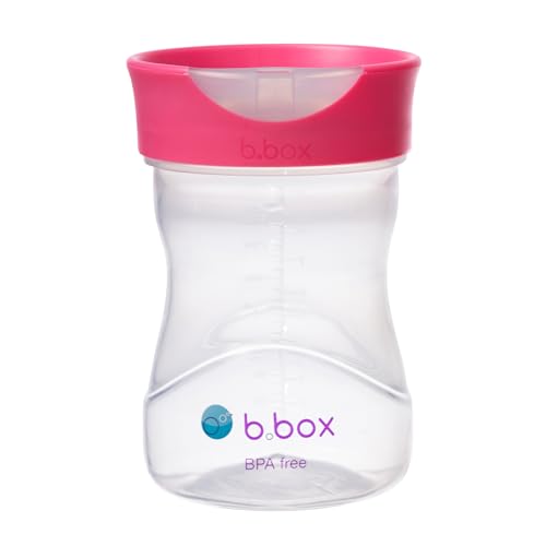 b.box Plastic 8 Ounces Trinkbecher ohne Ausgießer, Himbeere,