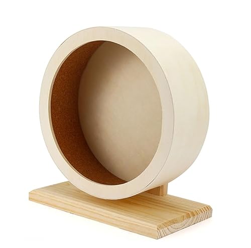 Übungsrad für Hamster,Hamsterrad,Kleintierspielzeug Laufrad,Laufrad für Hamster,Laufrad aus Holz für Hamster,für Mäuse,Rennmäuse,Ratten,Geräuschloses Laufen,Spinner,Laufrad,Spielzeug