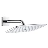 hansgrohe Raindance E 360 Air Duschkopf, Kopfbrause für Wandmontage, Chrom, 1 Strahlart