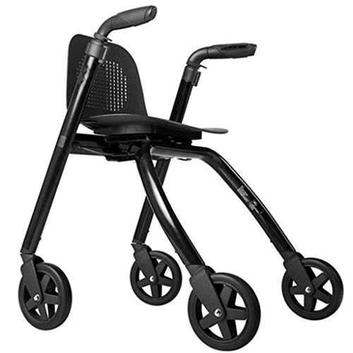 Standard Walker Älterer Allrad-Walker Zusammenklappbarer tragbarer Einkaufswagen Krücken unterstützen das Gehen Ergonomische Gehgeschenke Comfortable anniversary