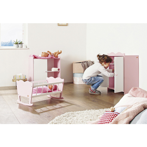 Pinolino Puppenschrank »Jasmin«, BxHxT: 45 x 62 x 27 cm, für Kinder ab 2 Jahren 3