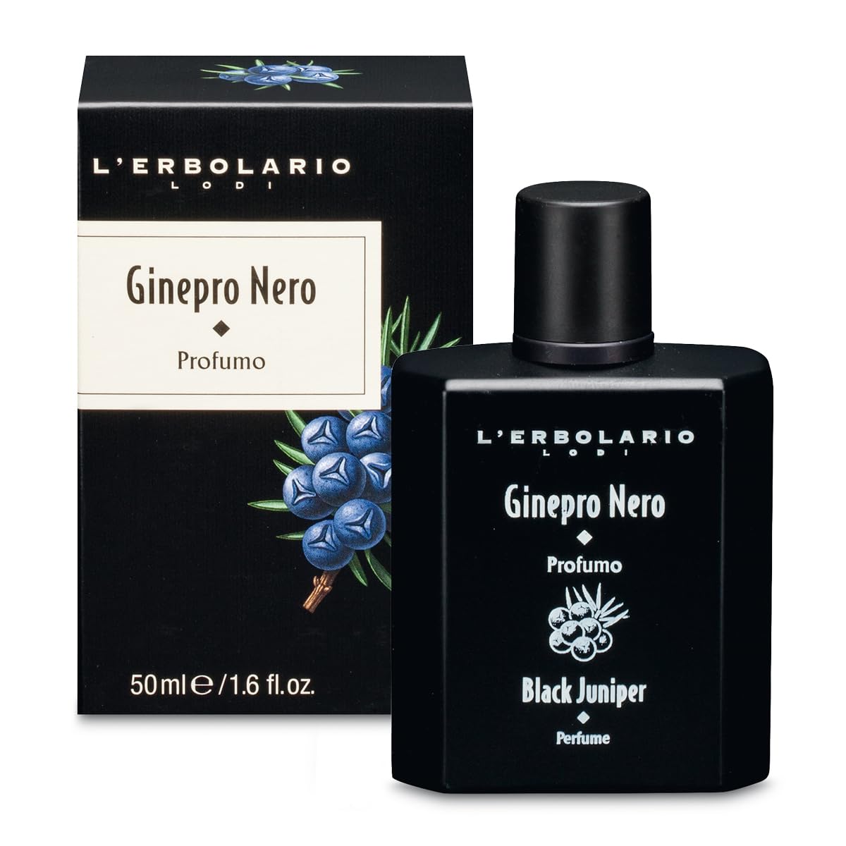 L'Erbolario GINEPRO NERO Eau de Parfum , 1er Pack (1 x 50 ml)