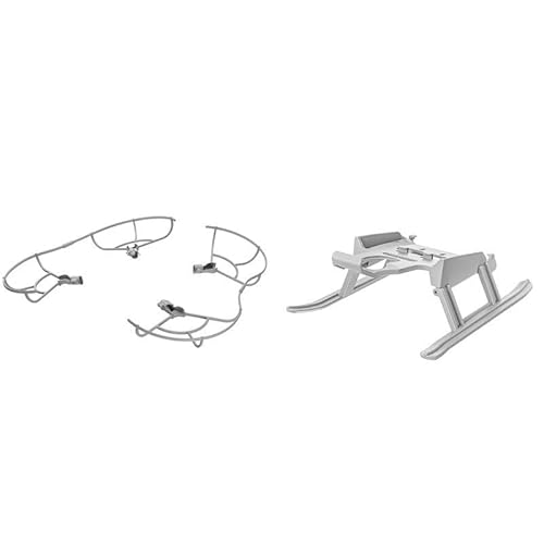 Drohnenzubehör for DJI Mini 4 Pro Zubehör Propellerschutz Klingenschutzabdeckung Antikollisionsring Fahrwerk Faltbare verlängerte Beine Das ist austauschbar(2 in 1 combo)