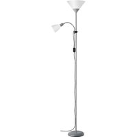 Brilliant Spari Stehlampe LED E27 60 W EEK: abhängig v. Leuchtmittel (A++ - E) Silber, Weiß