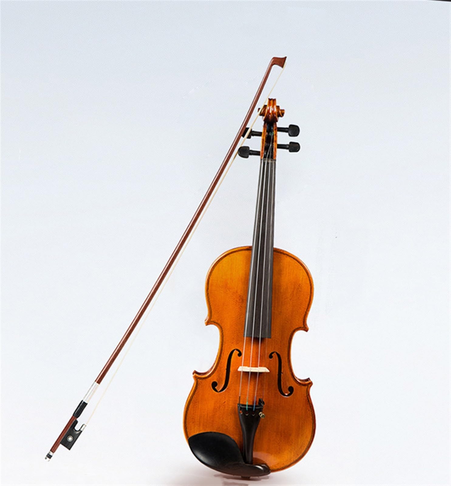 Standard Violine Handgefertigte Violine Fichtendecke Ahornboden Griffbrett Aus Ebenholz 4/4 3/4 1/2 1/4 1/8(4/4)