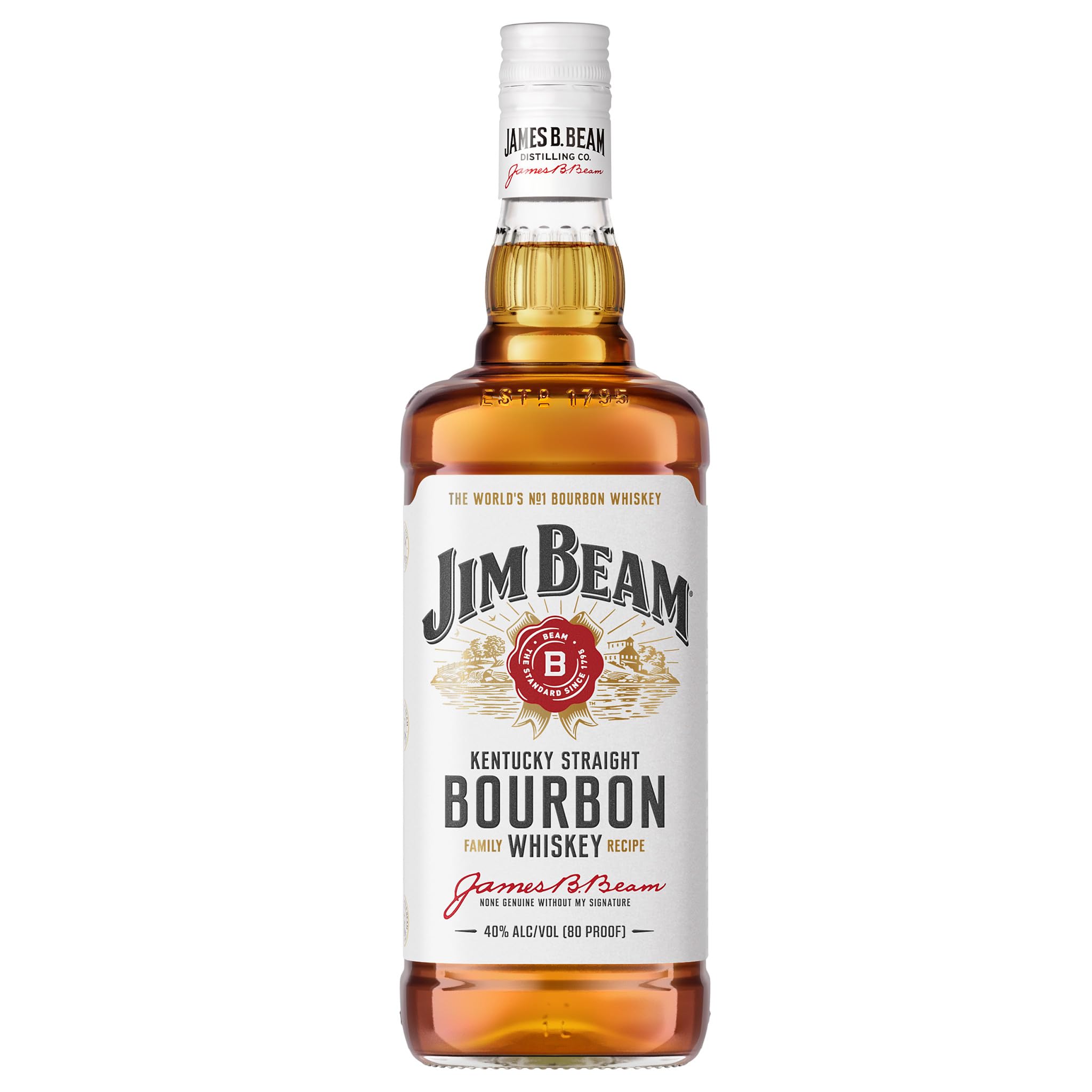 Jim Beam Kentucky Straight Bourbon Whiskey 40% Vol. 1 l